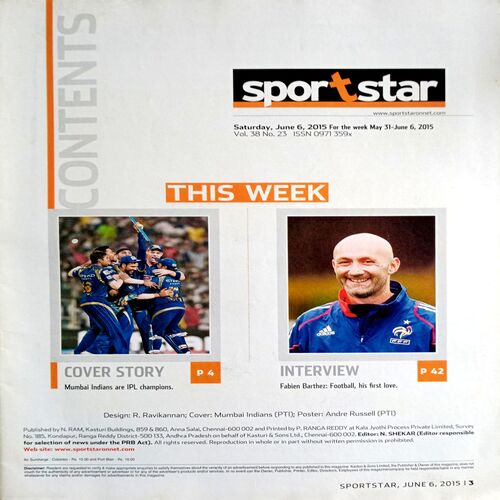Sportstar (6 June  2015)