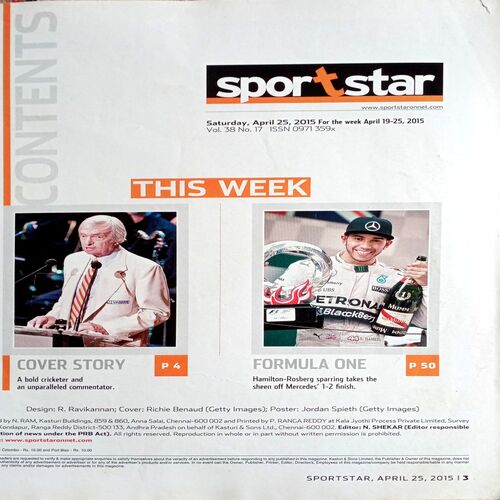 Sportstar (21 April 2015)