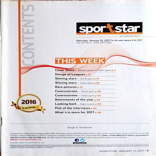 Sportstar (14 Jan 2017)