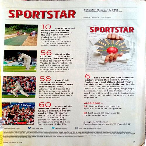 Sportstar (6 Oct 2018)