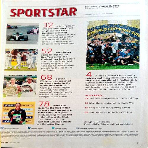 Sportstar (11 Aug 2018)
