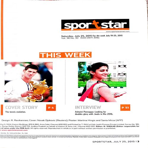 Sportstar (25 July 2015)