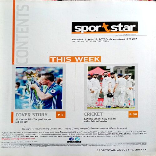Sportstar (19 Aug 2017)