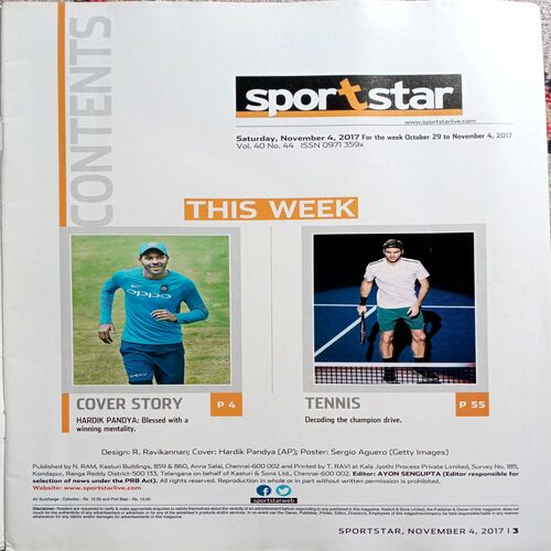 Sportstar (4 Nov 2017)