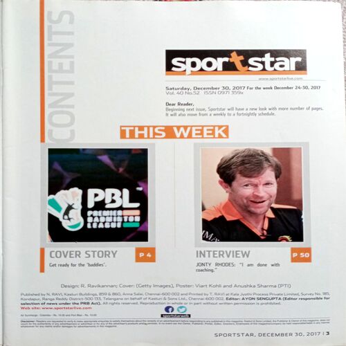 Sportstar (30 Dec 2017)