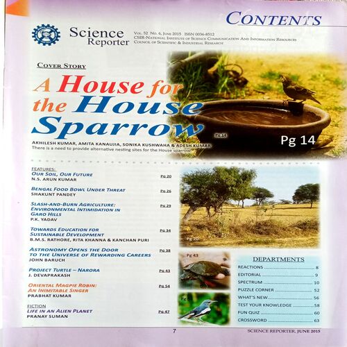 Science  Reporter (June 2015)