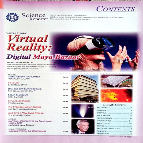Science  Reporter (July 2016)