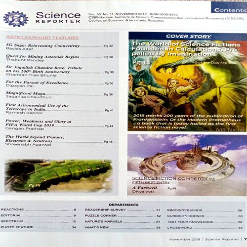Science Reporter (Nov 2018)