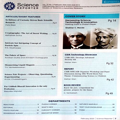 Science Reporter (Feb 2020)
