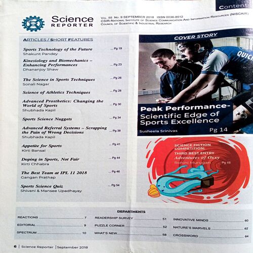 Science Reporter (Sept 2018)