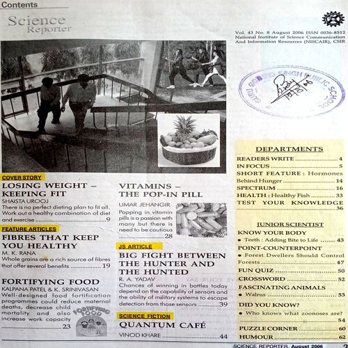 Science  Reporter (Aug 2006)