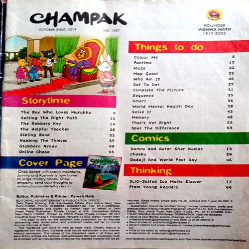Champak (Oct 1st 2019)