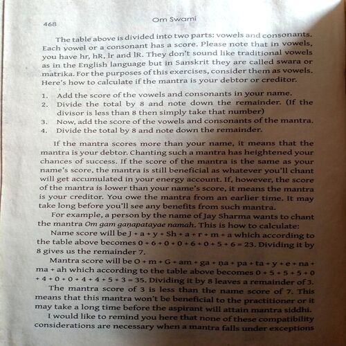 An Ancient Science Of Mantras (Om Swami)