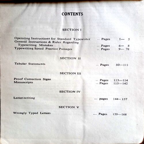 Typewriting Speed & Accuracy