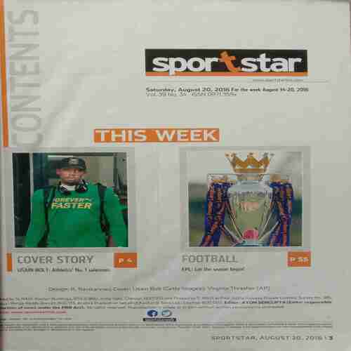 Sport Star ( Saturday, August 20, 2016 )