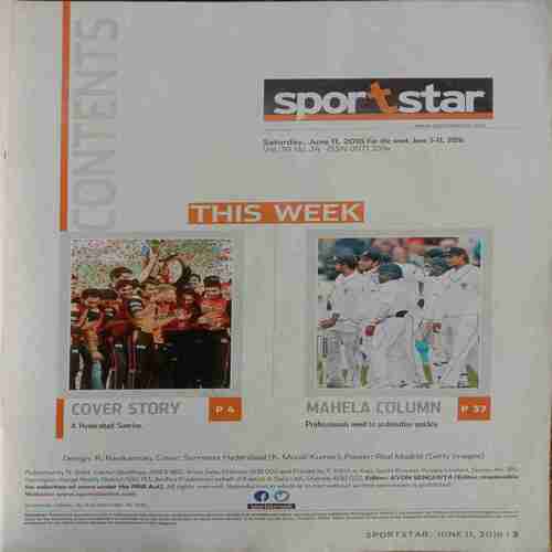Sport Star ( Saturday, June 11, 2016 )