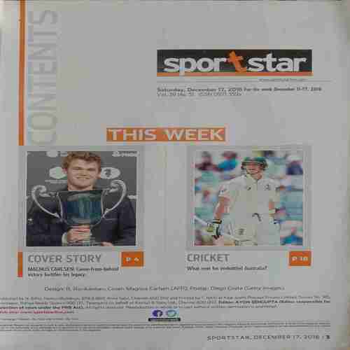 Sport Star ( Saturday, December 17, 2016 )