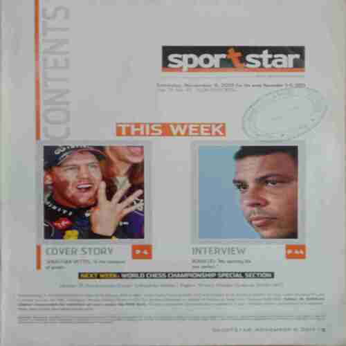 Sport Star (Saturday, November 9, 2013)
