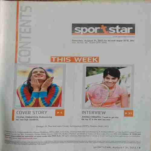 Sport Star ( Saturday, August 31, 2013 )