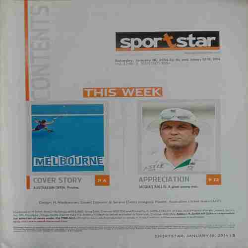 Sport Star ( Saturday, January 18, 2014 )