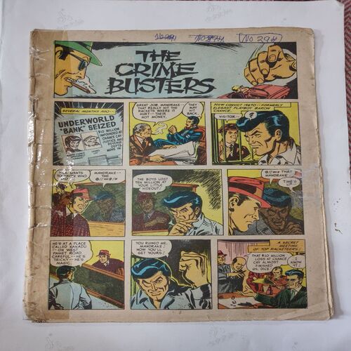 The Crime Busters .( Front Cover Missing , Magic Tape Used And Not Impact In Story ) .