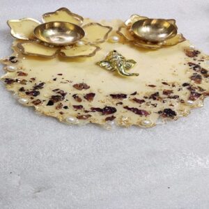 8 inch Puja Thali for Diwali