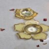 3D resin flower tealight.