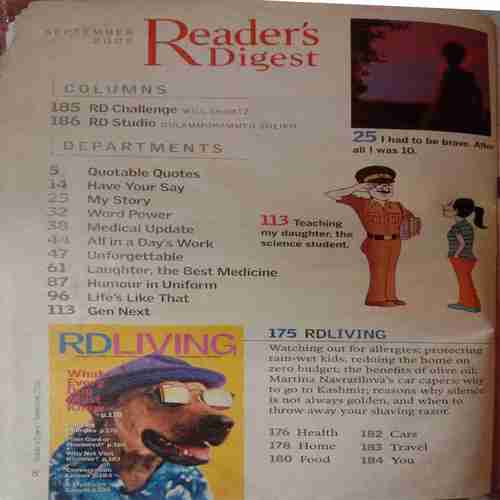 Reader's Digest (September 2006) (Small Cut In Upper Left Corner)