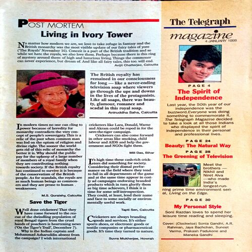 The Telegraph Magazine (4 Jan 1998)
