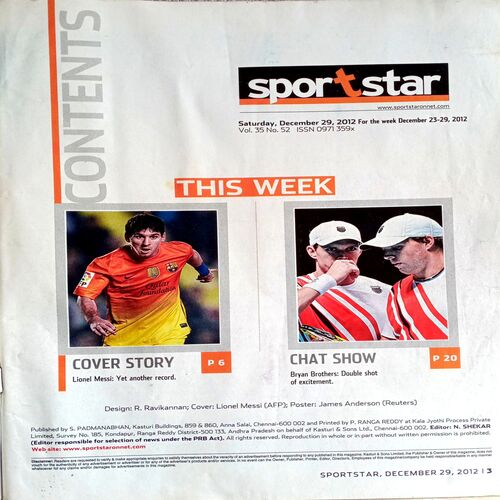 Sportstar (29 Dec 2012)