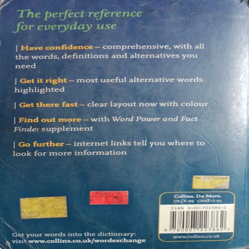 Collins English Dictionary And Thesaurus