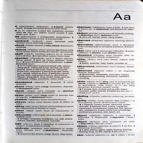 Collins Dictionary And Thesaurus