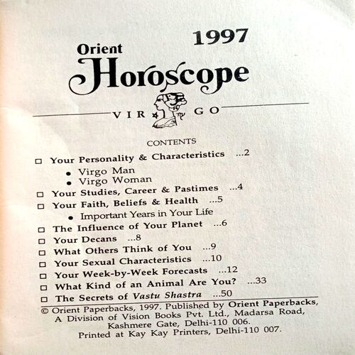 Horoscope Virgo 1997