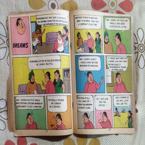 PRAN'S RAMAN AND HUNGER STRIKE (FRONT COVER LITTLE CUT ON RIGHT SIDE)