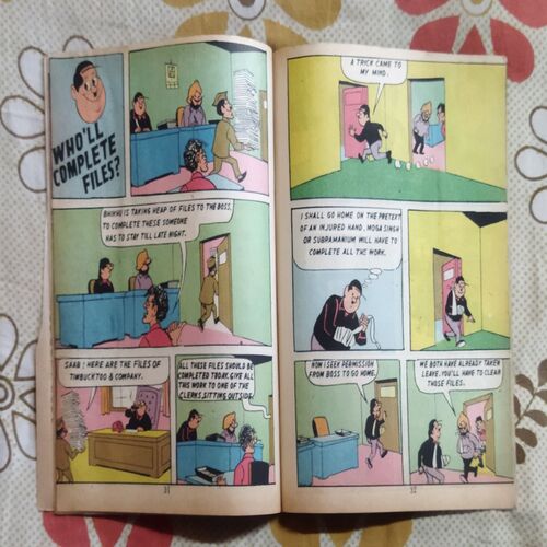 PRAN'S RAMAN AND HUNGER STRIKE (FRONT COVER BIG CUT ON RIGHT SIDE)