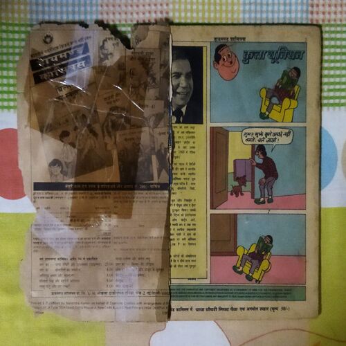 RAMAN KA MURGEE (FRONT COVER UPPER SIDE LITTLE CUT AND RIGHT SIDE LITTLE CUT AND BACK COVER IS MESSING )