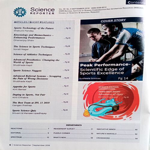 Science Reporter (Sept 2018)