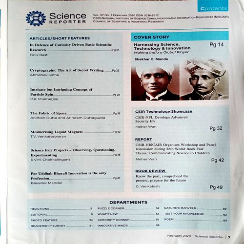 Science  Reporter (Feb 2020)