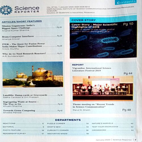 Science  Reporter (Jan 2020)