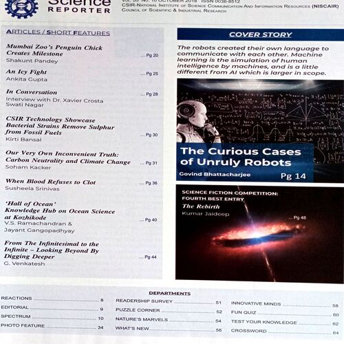 Science  Reporter (Oct 2018)