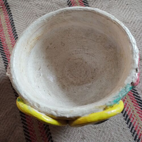 Fully Decorated Owl Face Bowl(Hand Made)