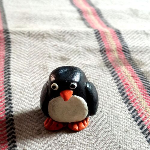 Decorated Ceramic Penguin(Handmade)
