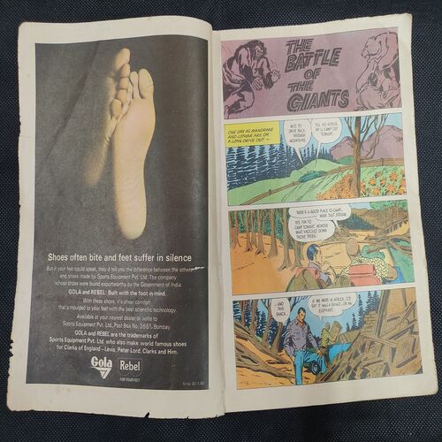 The Battle Of The Gaints . ( Back Cover Little Damage ) .
