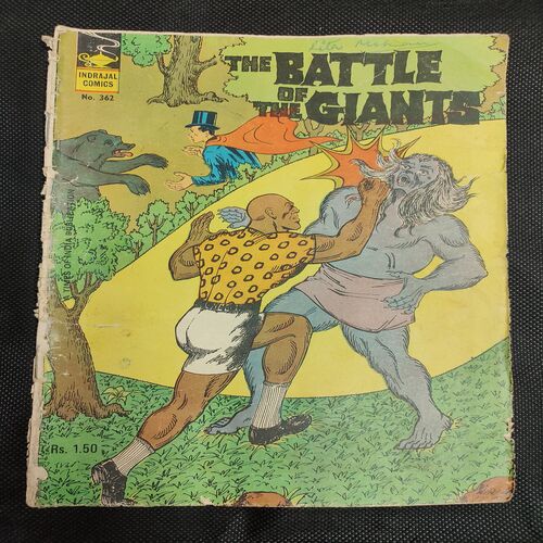 The Battle Of The Gaints . ( Back Cover Little Damage ) .