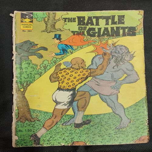 The Battle Of The Gaints . ( Back Cover Little Damage ) .