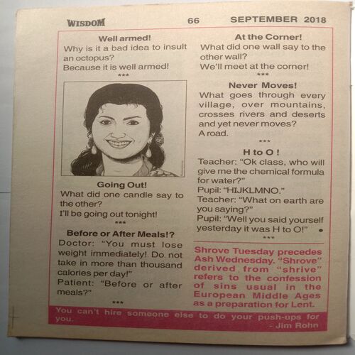 Wisdom (September 2018)