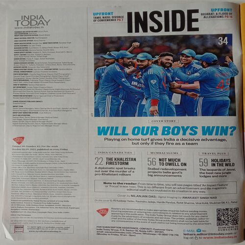 India Today (October 9 2023)