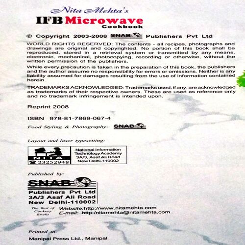 IFB Microwave Cookbook