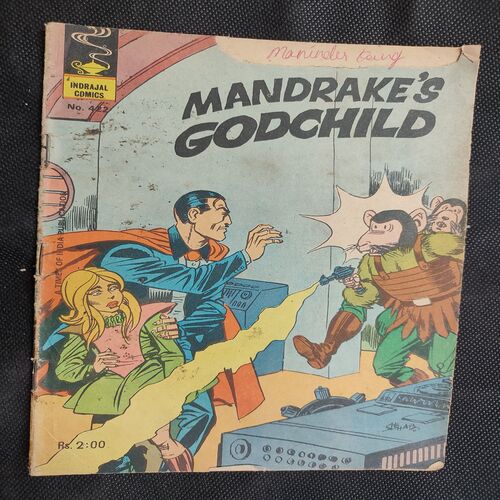 Mandrake's Godchild . ( Front Cover & First Page Upper Side Little Cut But Not Impack In Story ) .
