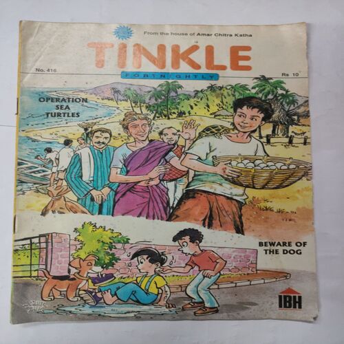 Tinkle No. 416 . ( Operation Sea Turtles And Beware Of The Dog ).